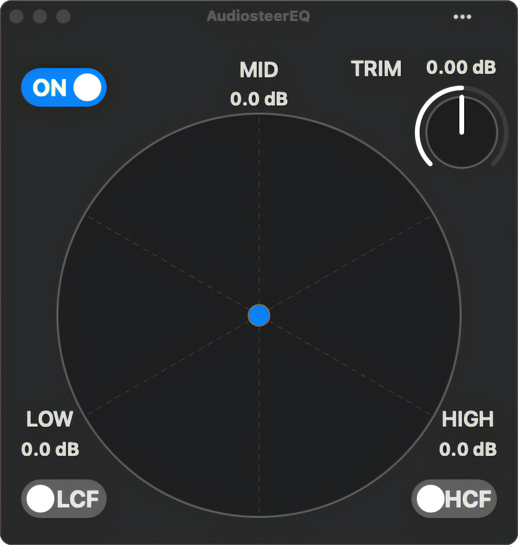 AudiosteerEQ main window